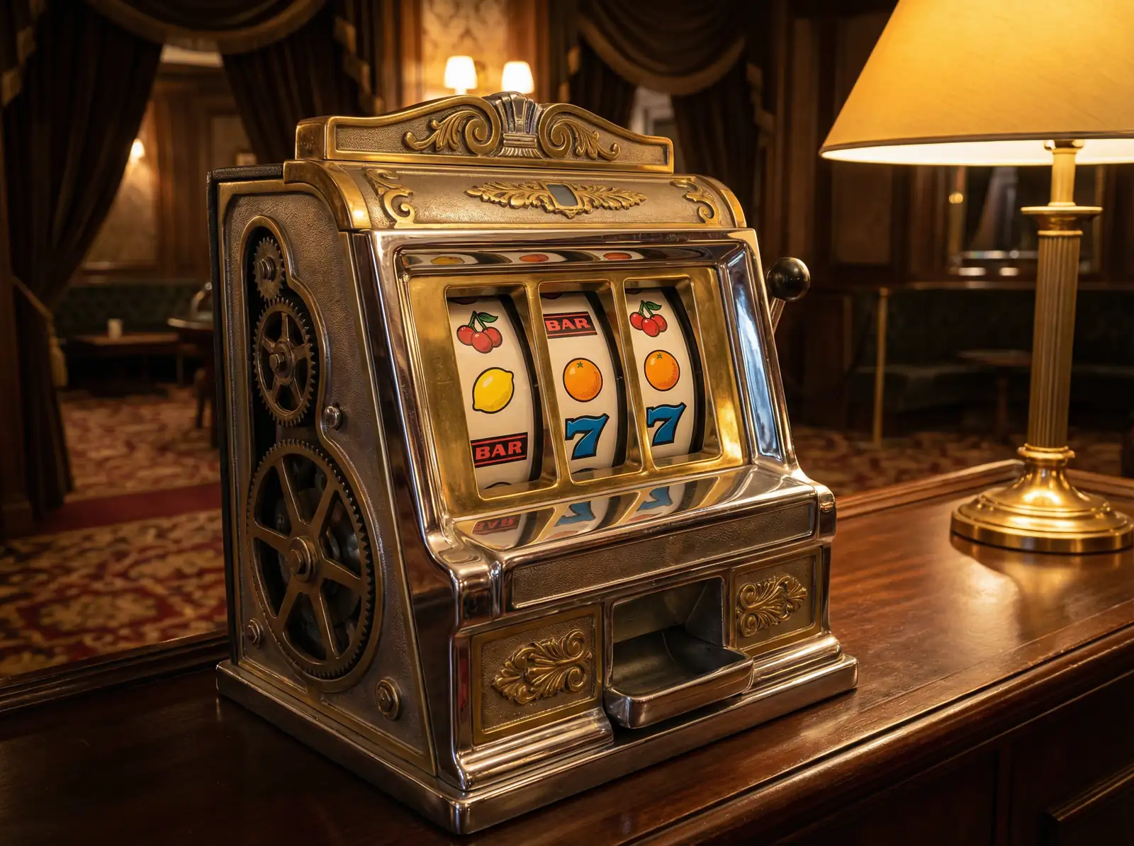 经典三轴 老虎机游戏 黄金年代复刻版游戏界面